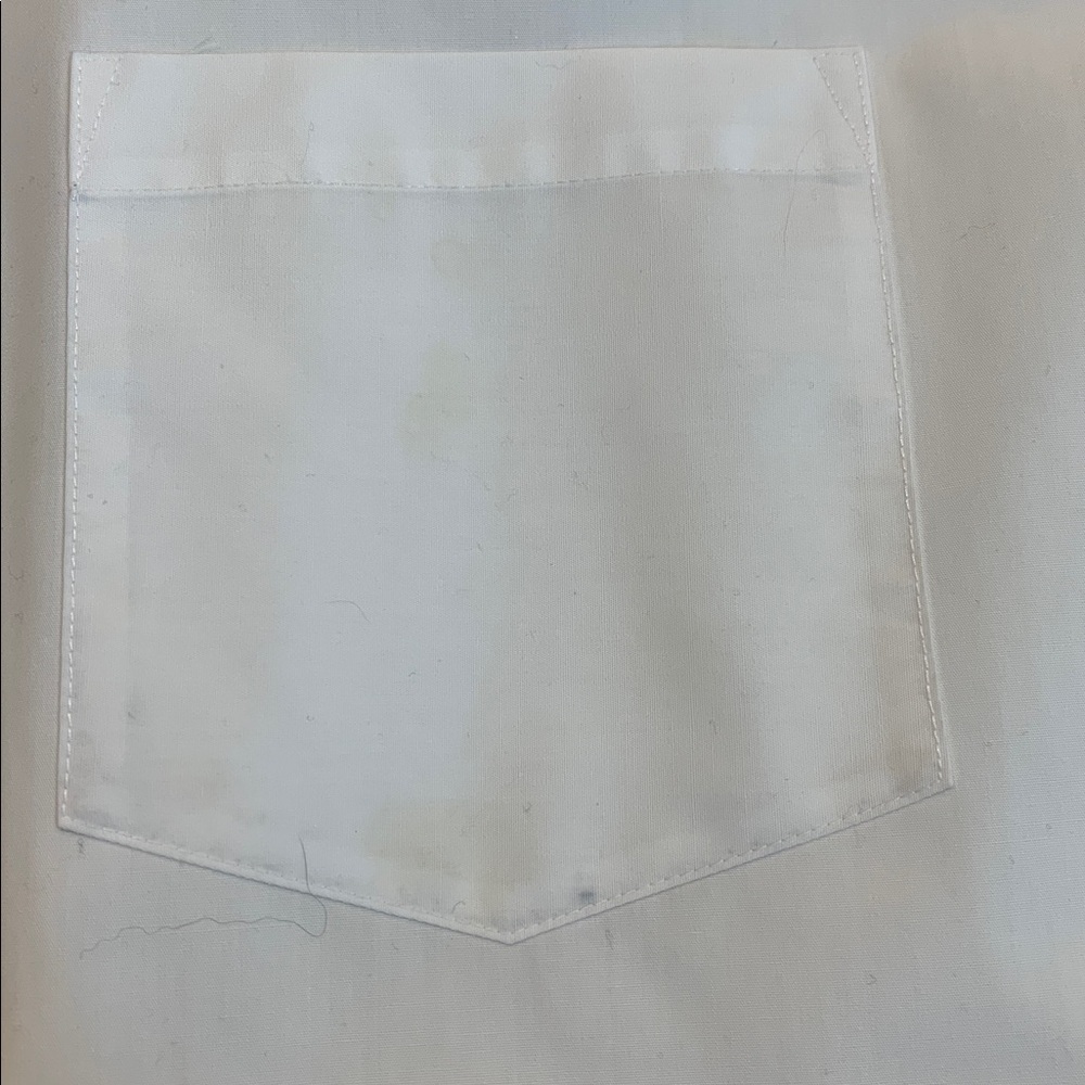 Foxcroft White Shirt with Orange Texas Longhorn Embroidery on collar - Picture 4 of 6